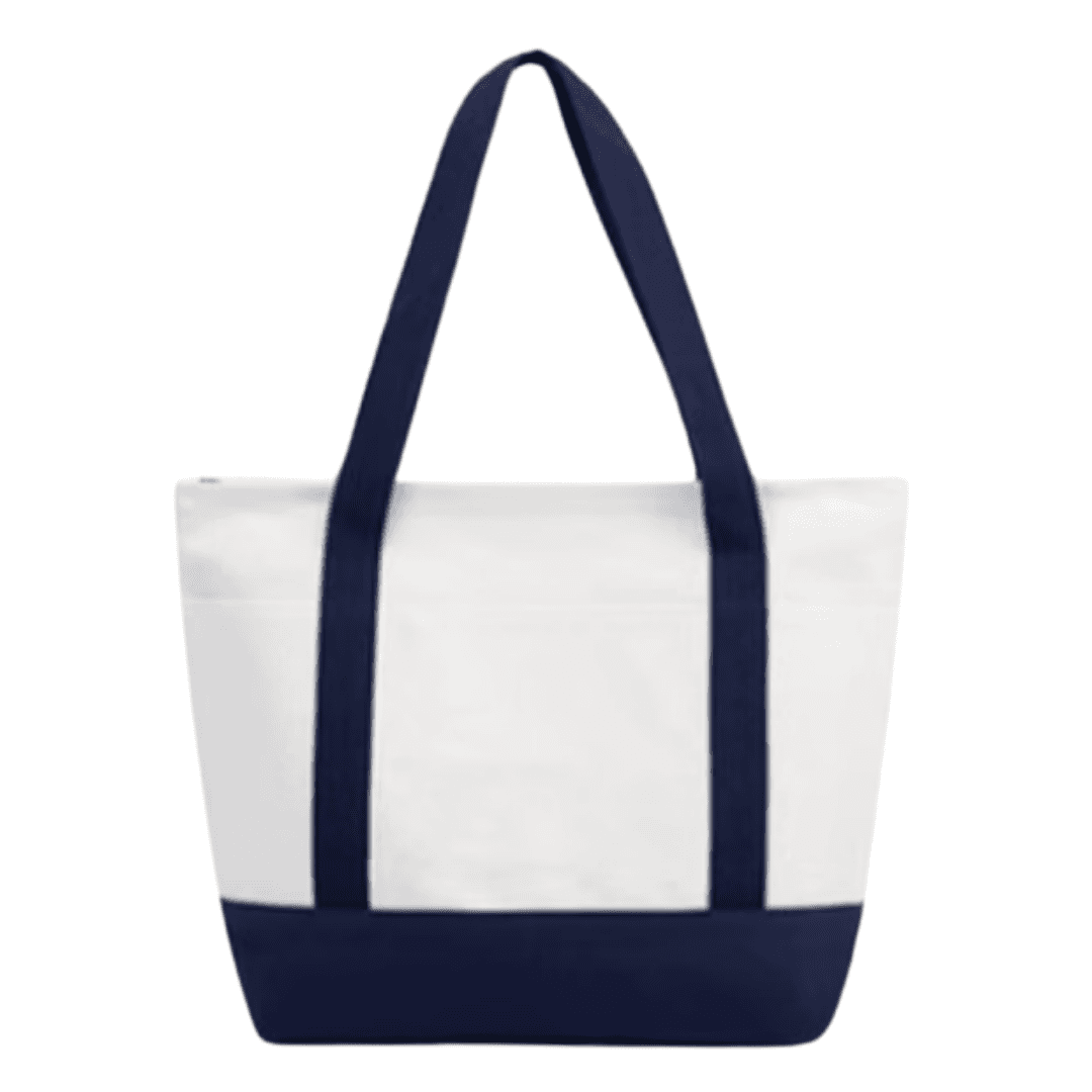 Colourblock Canvas Tote Bag