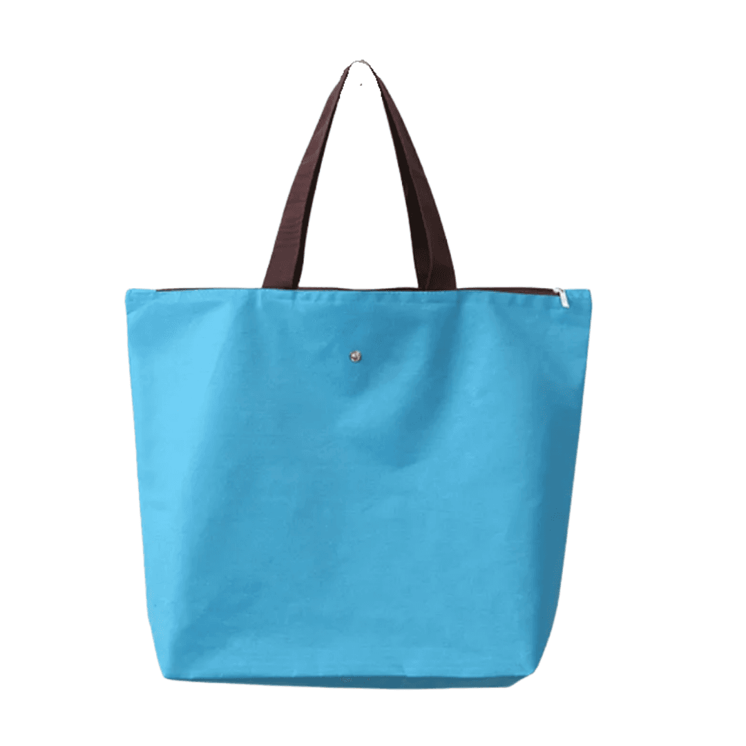 BlazeFold 600D Oxford Foldable Shopping Tote – Waterproof Plain-Colour Eco Bag