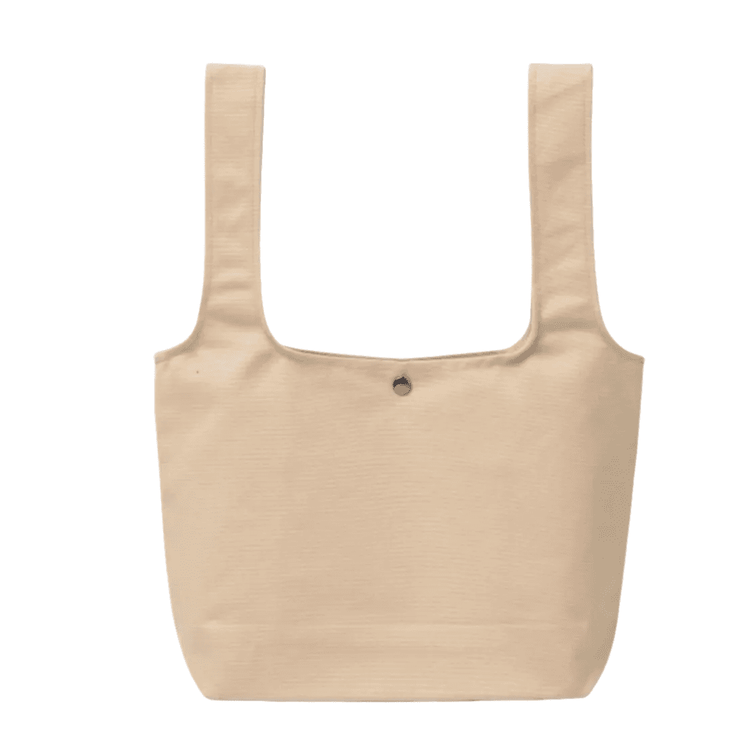 Snap-Square Cotton Fold Tote
