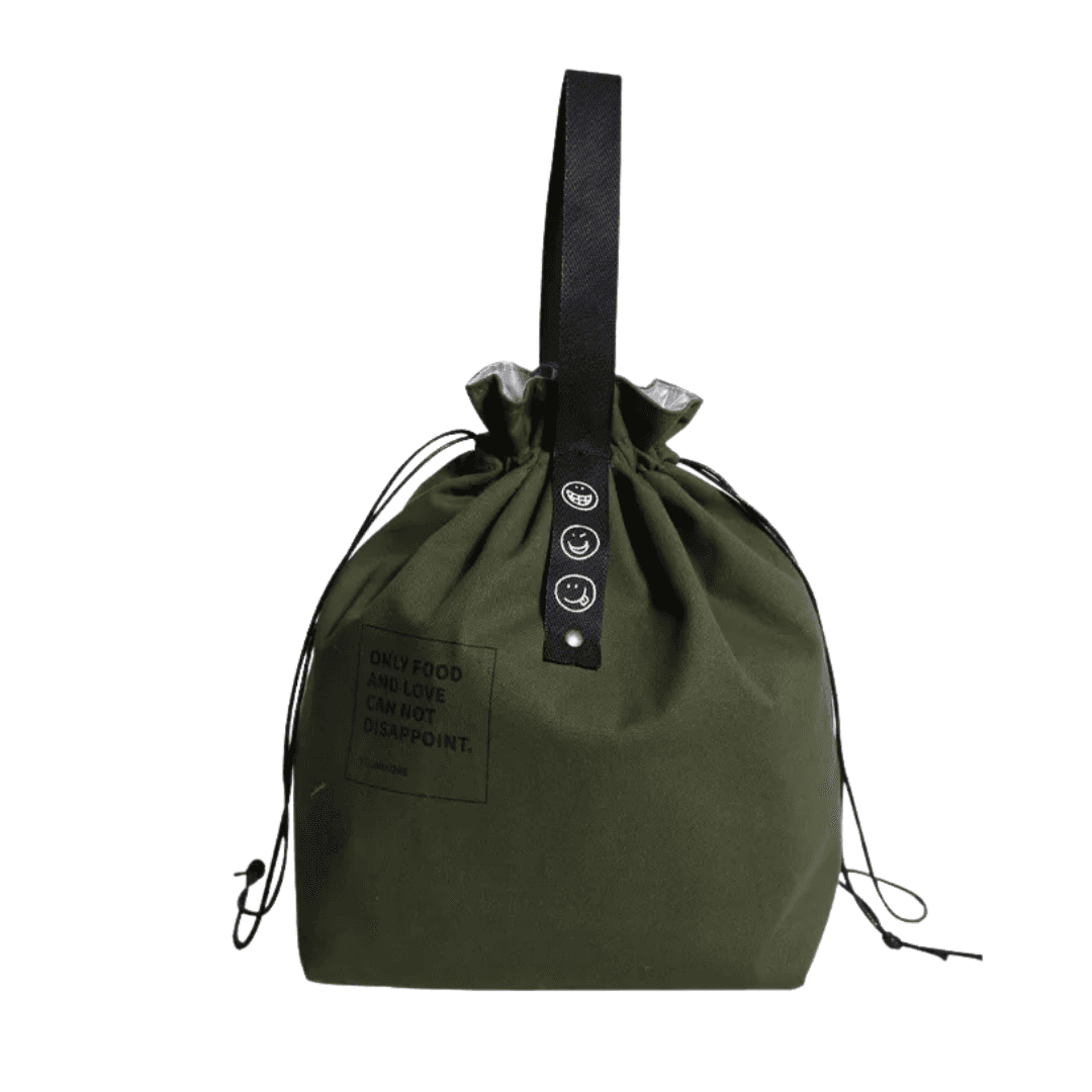 NoirFlex Drawstring Lunch Tote
