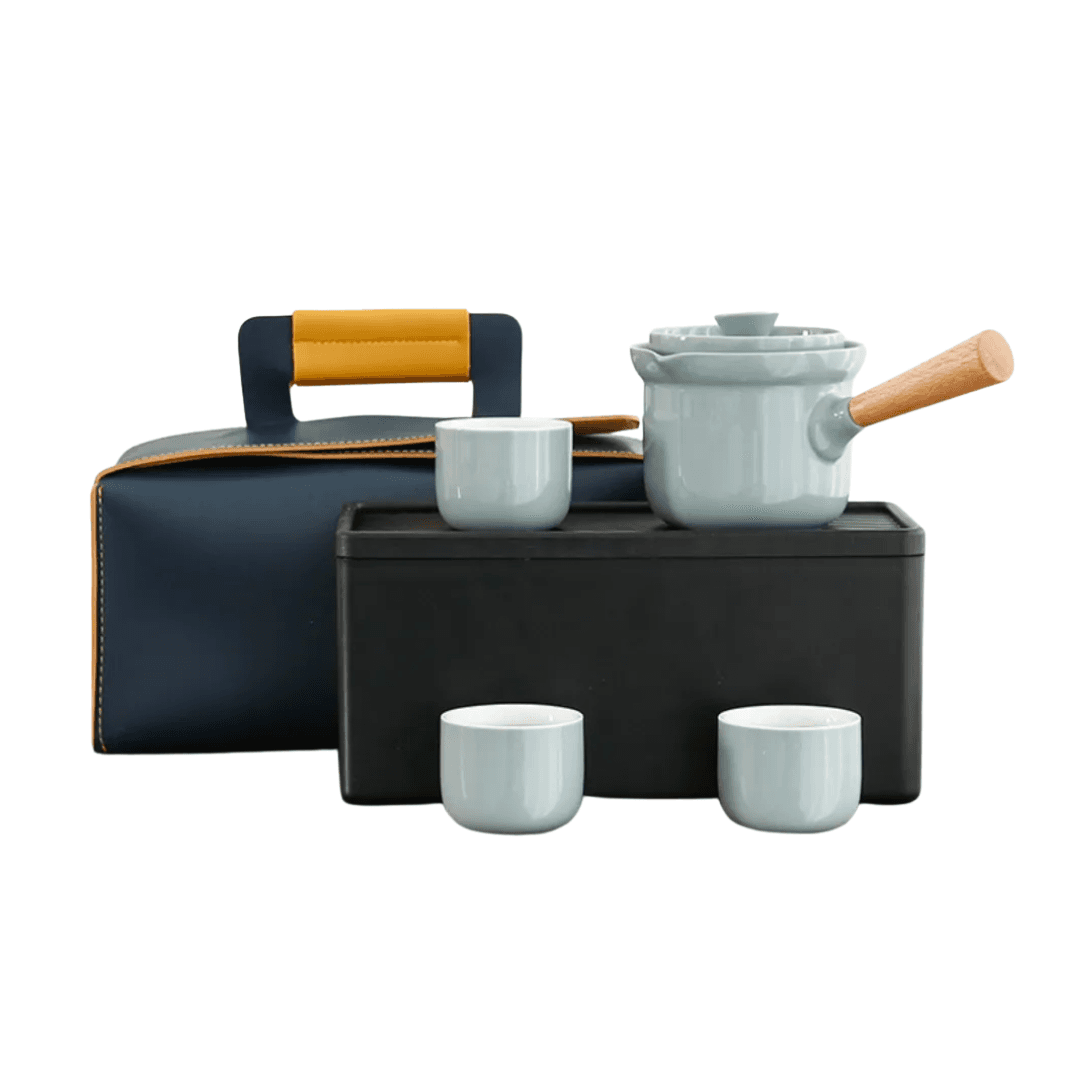 Cloud‑Mist Portable Gongfu Tea Set