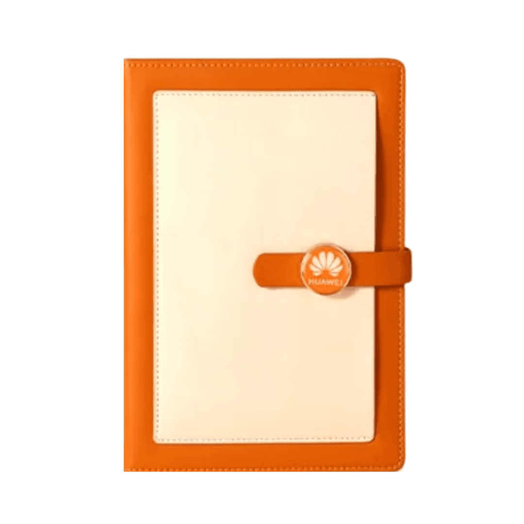 2025 Round-Clasp PU Notebook & Document Sleeve Gift Set (A5)