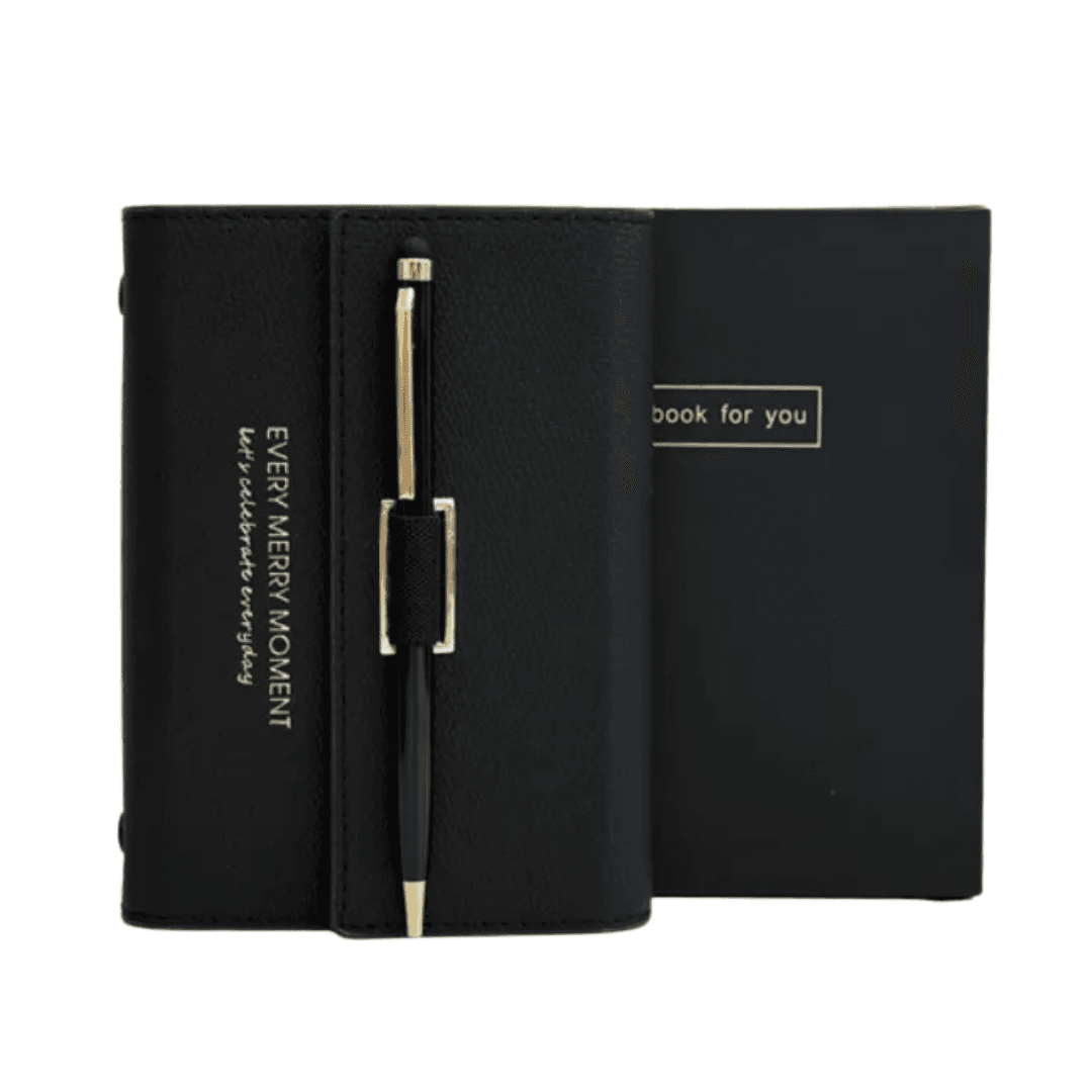 Premium PU Leather Wrap Notebook – A7 | C6 | A5