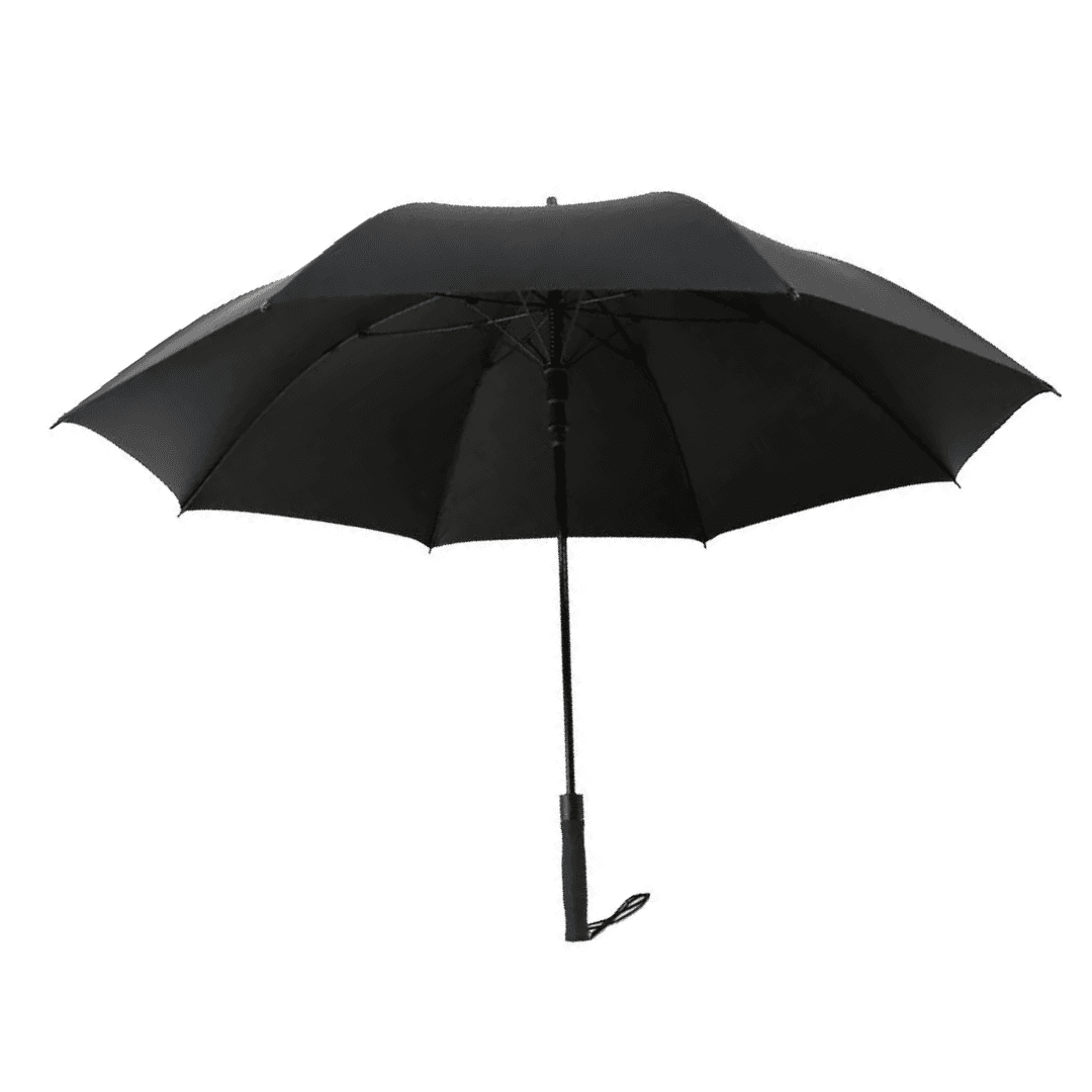Scarlet Sentinel 8‑Rib Stick Umbrella