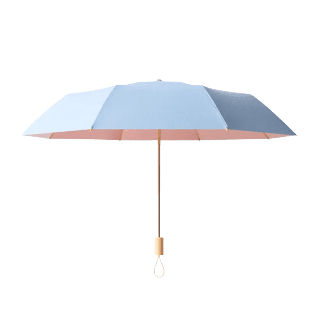 Peach‑Sky Pocket Parasol