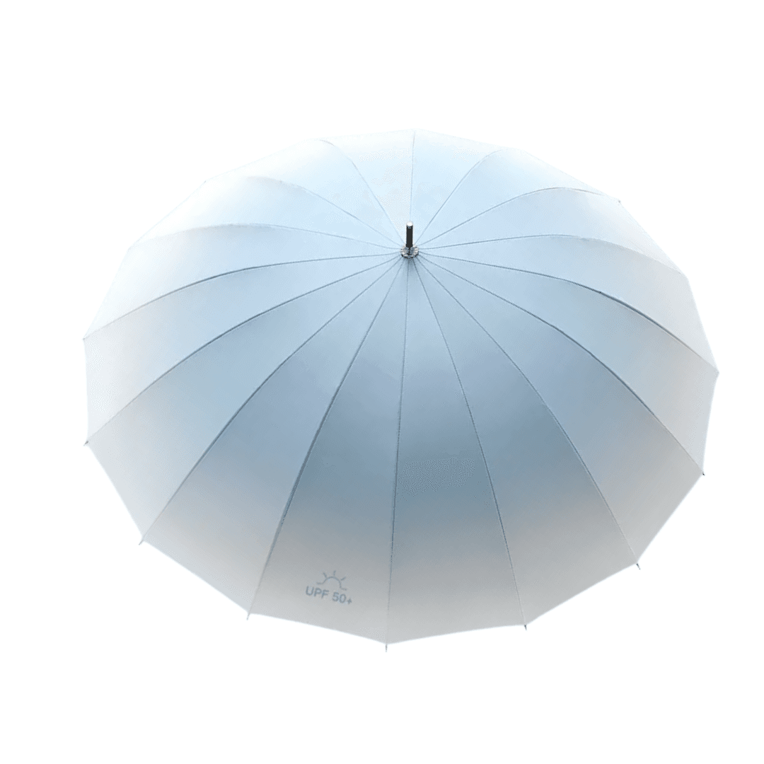 Pastel Fade 16‑Rib Long Umbrella