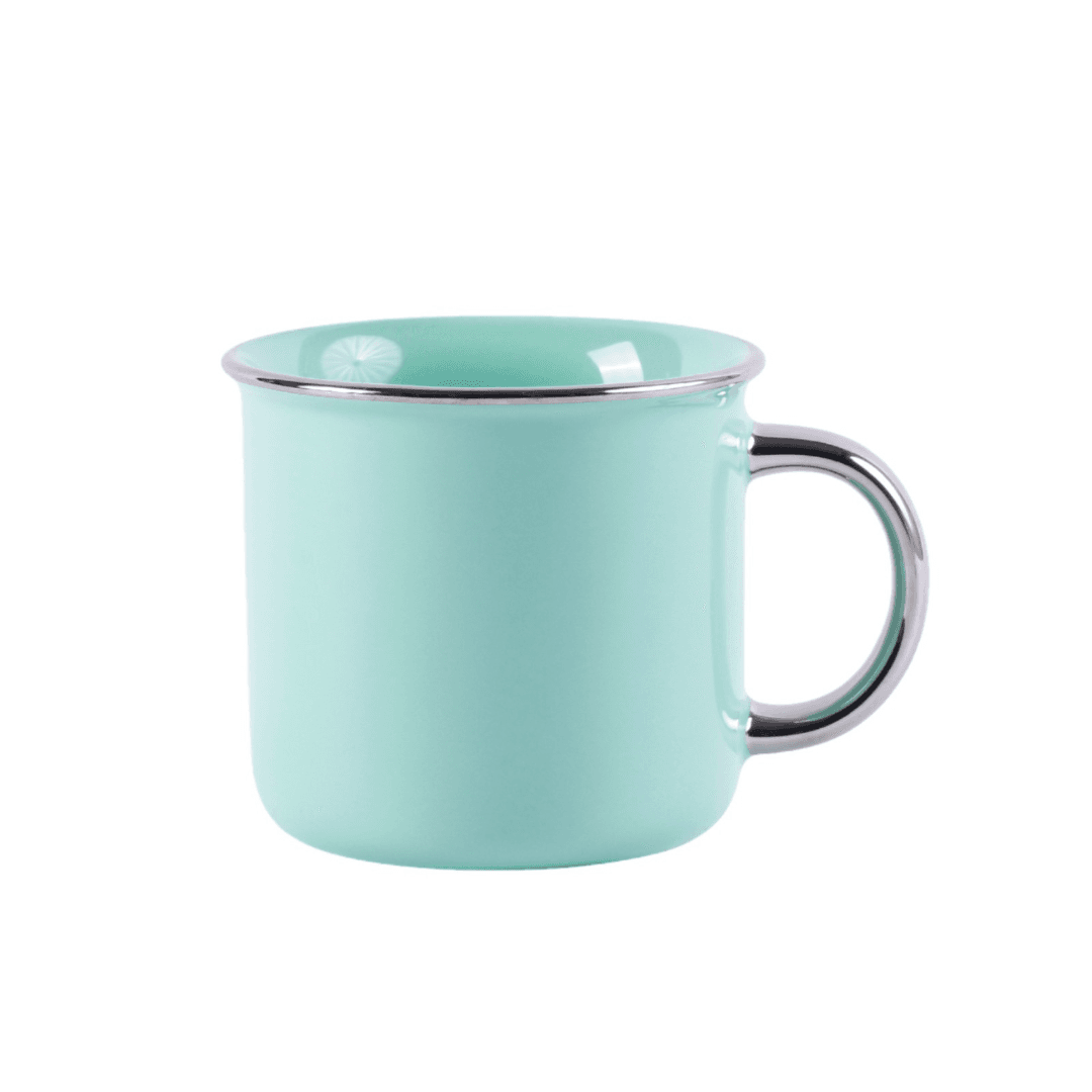 Customisable Retro Enamel‑Style Ceramic Mug – 350 ml