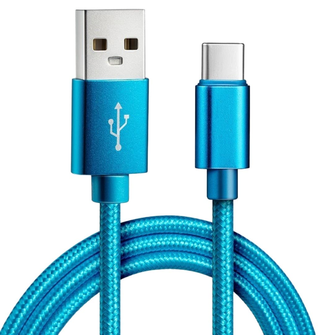 GlowWeave Braided USB to Type-C Fast Charging Cable (1M)