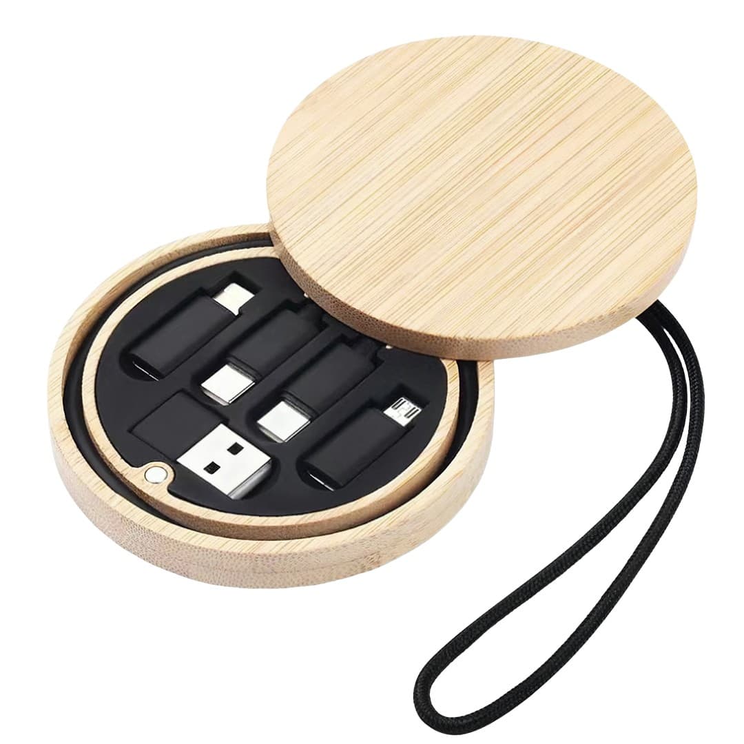 Bamboo 3-in-1 Cable Set with Storage Case (Lightning/Type-C/Micro-USB)