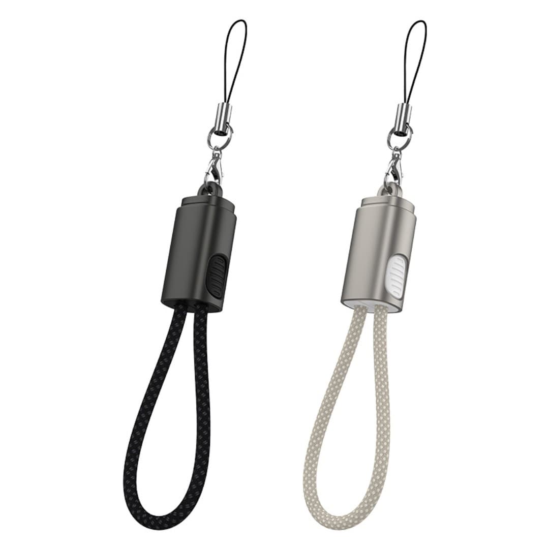 Portable Retractable PD Fast Charging Cable with Carabiner Clip