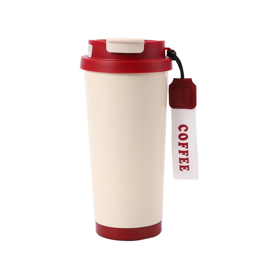 BaristaTag Flip-Top Coffee Tumbler