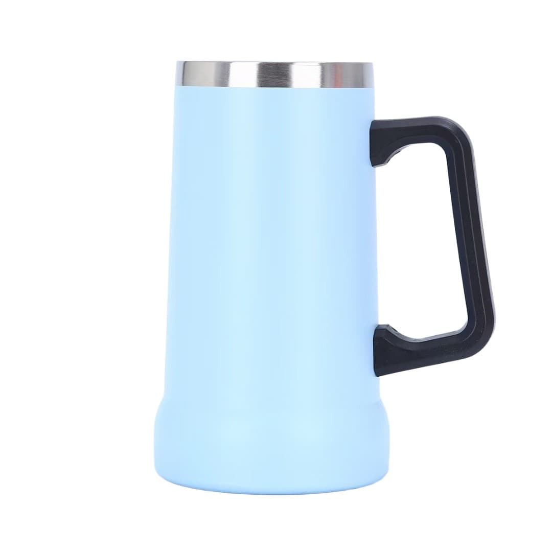 Customisable MegaGrip 24 oz Vacuum Handle Mug with Straw (710 ml)