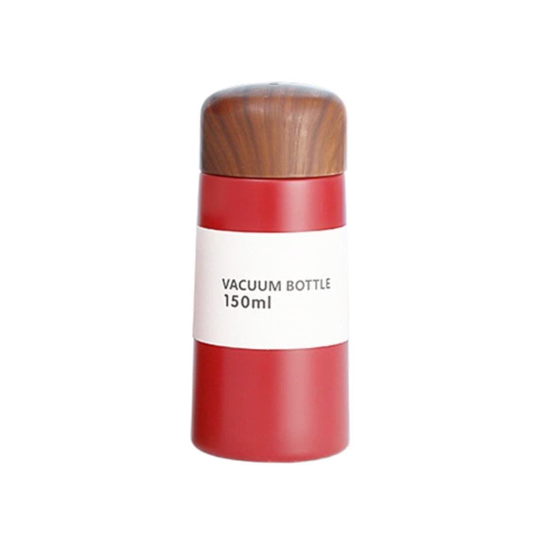 Customisable Bamboo-Cap Mini Vacuum Bottle – 150 ml