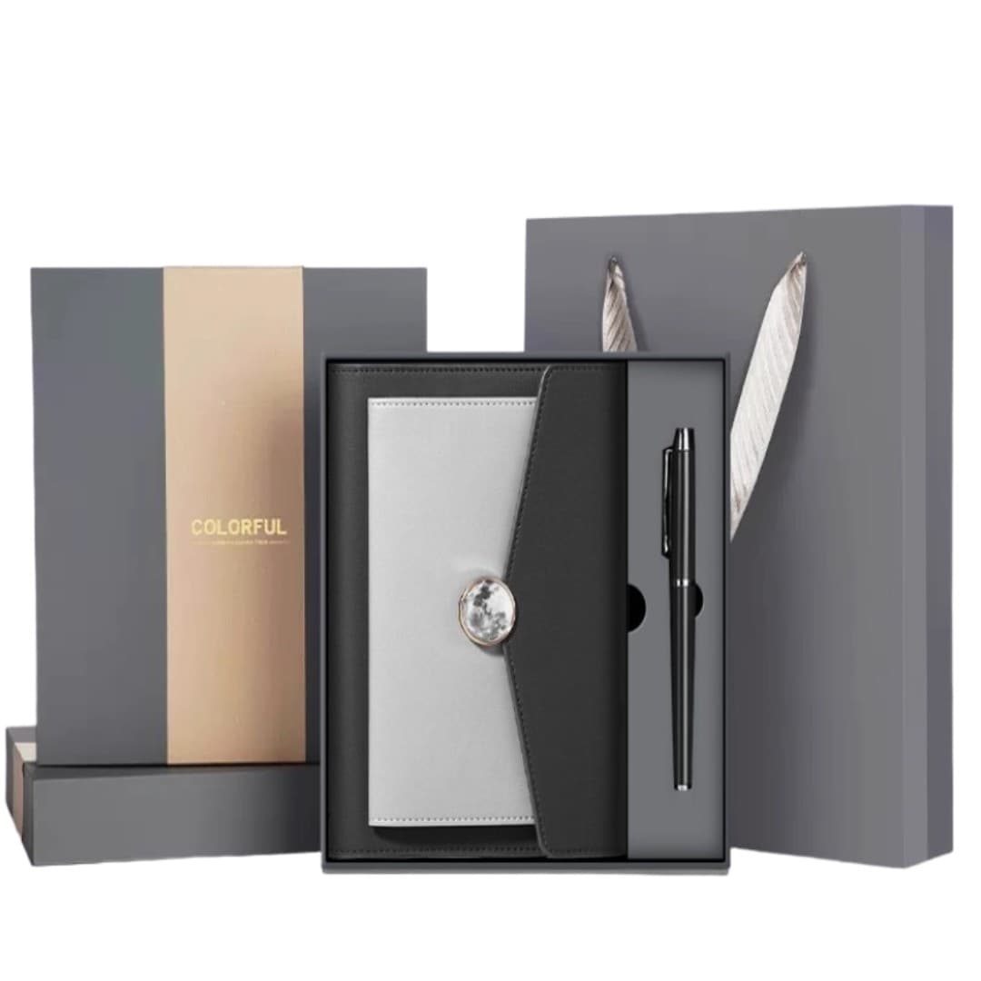 Luxe PU Envelope Notebook & Pen Gift Set (A5/A6)