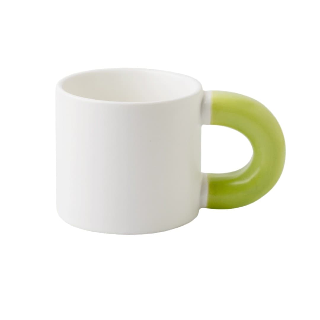 Customisable Colour‑Handle Ceramic Mug – 310 ml
