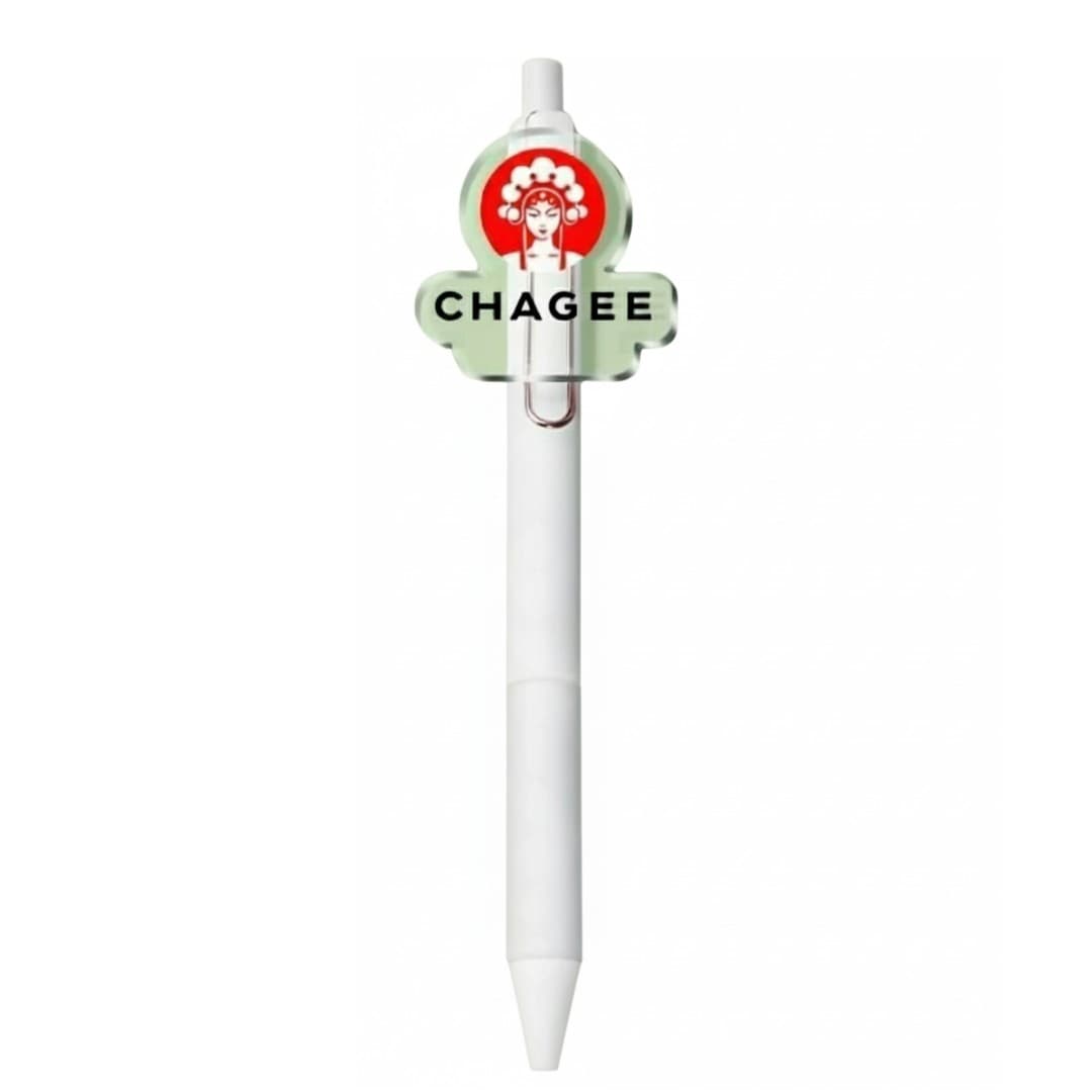 Custom Round-Clip Ballpoint Pen with Logo Disc