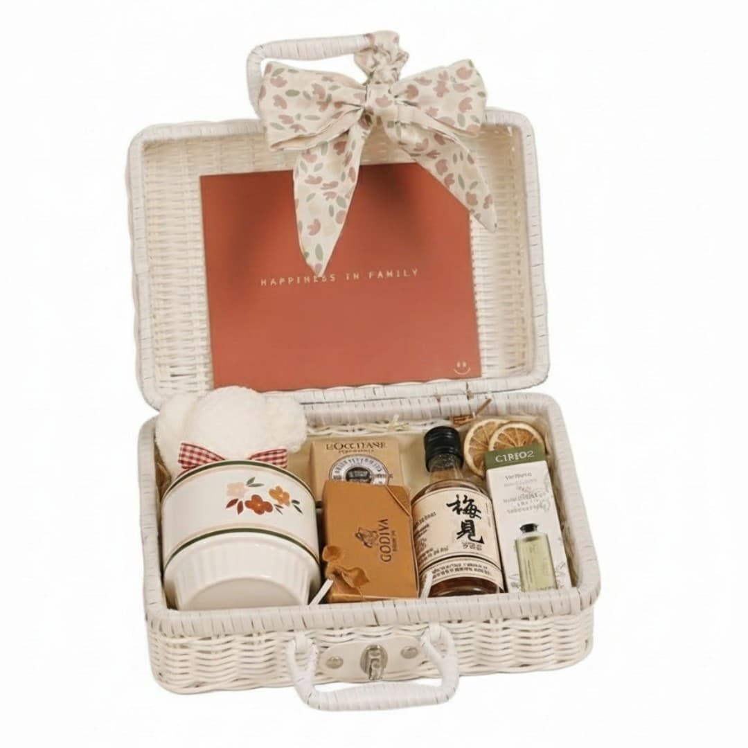 Premium Wicker Hamper Gift Set