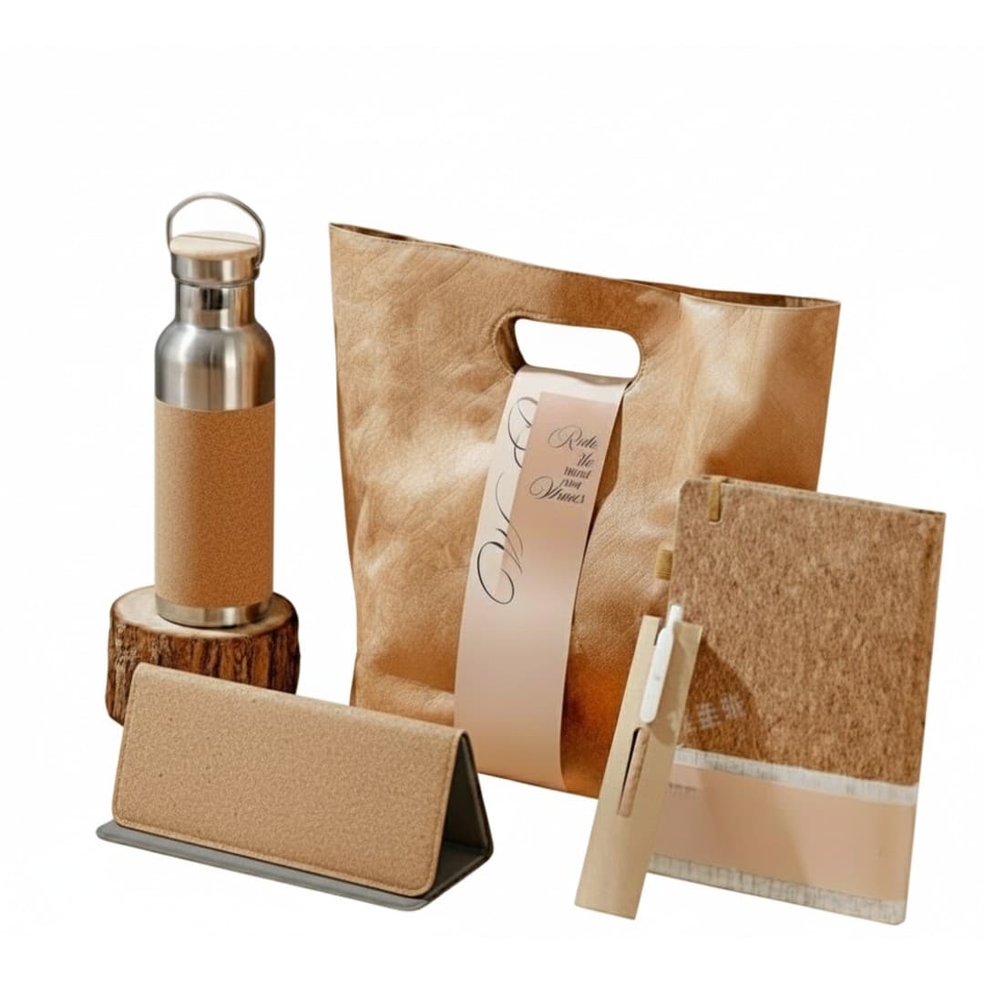 Eco-Friendly Cork Corporate Gift Set (Customisable with Logo)