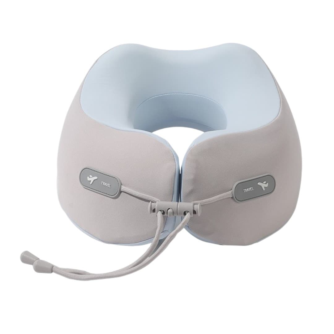 Cooling Memory Foam Travel Pillow – Ergonomic U-Shape Neck Support