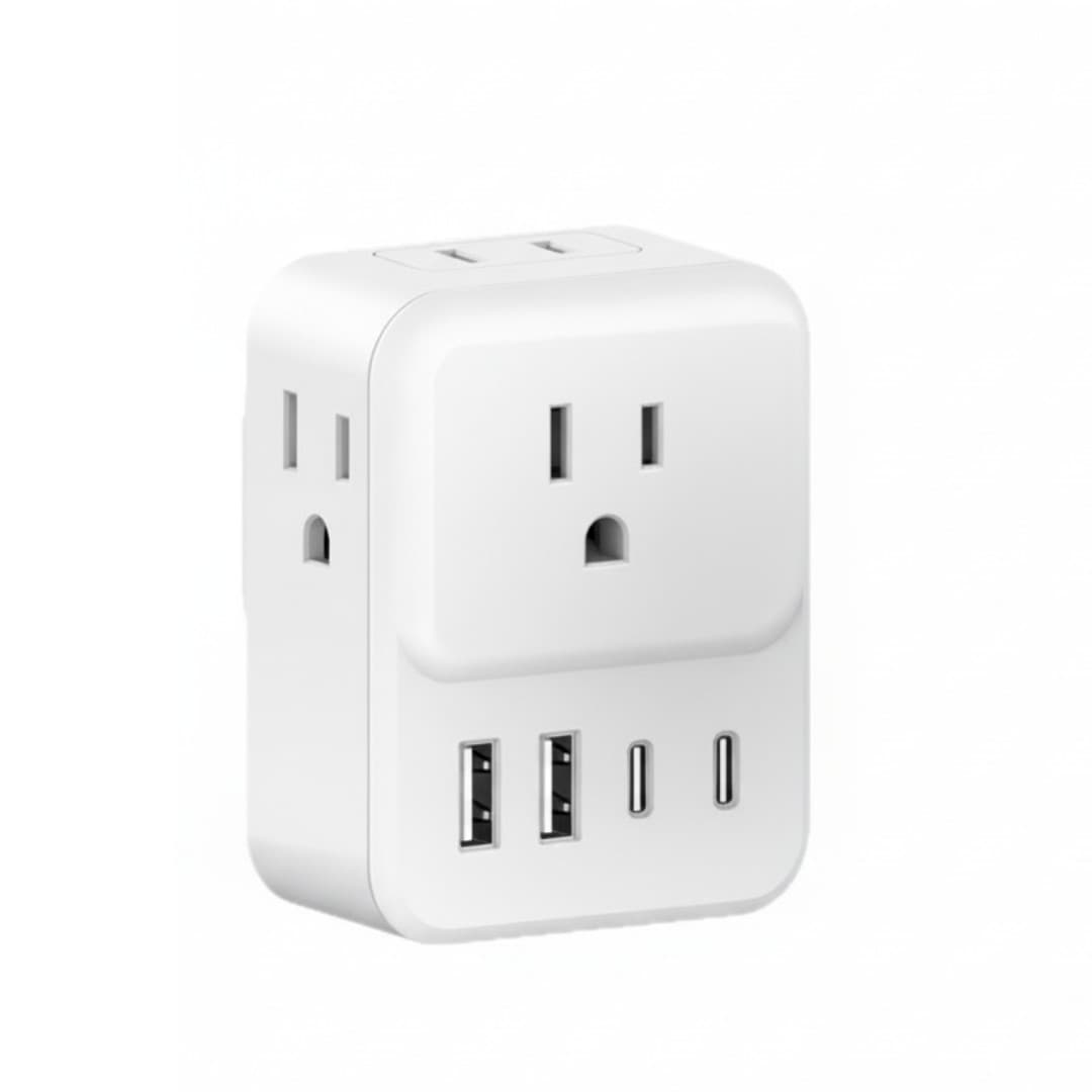 Compact Universal Travel Adapter with 3 USB Ports