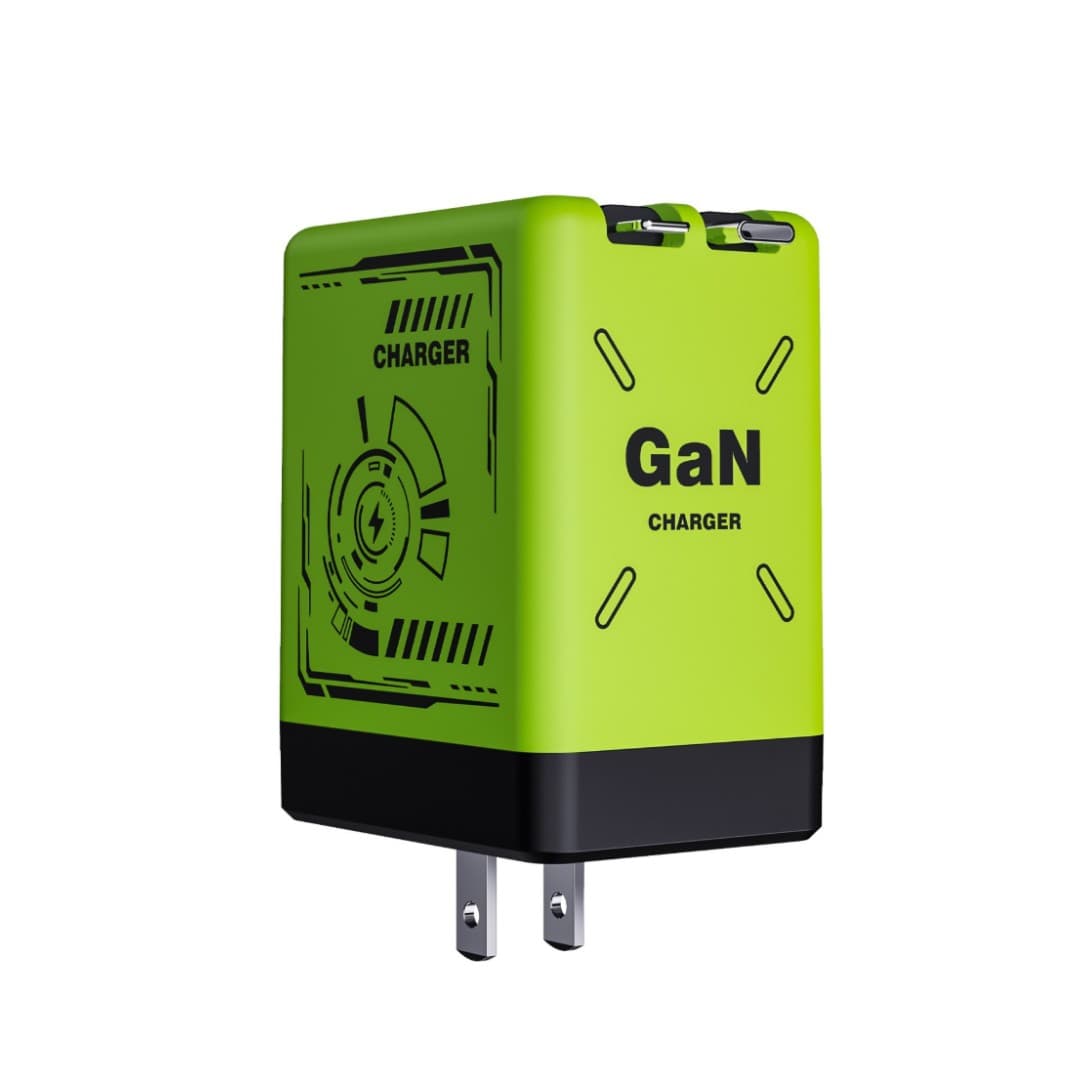 GaN Fast Charger NC-222 (Type-C + Lightning Output | EU/UK Plug)