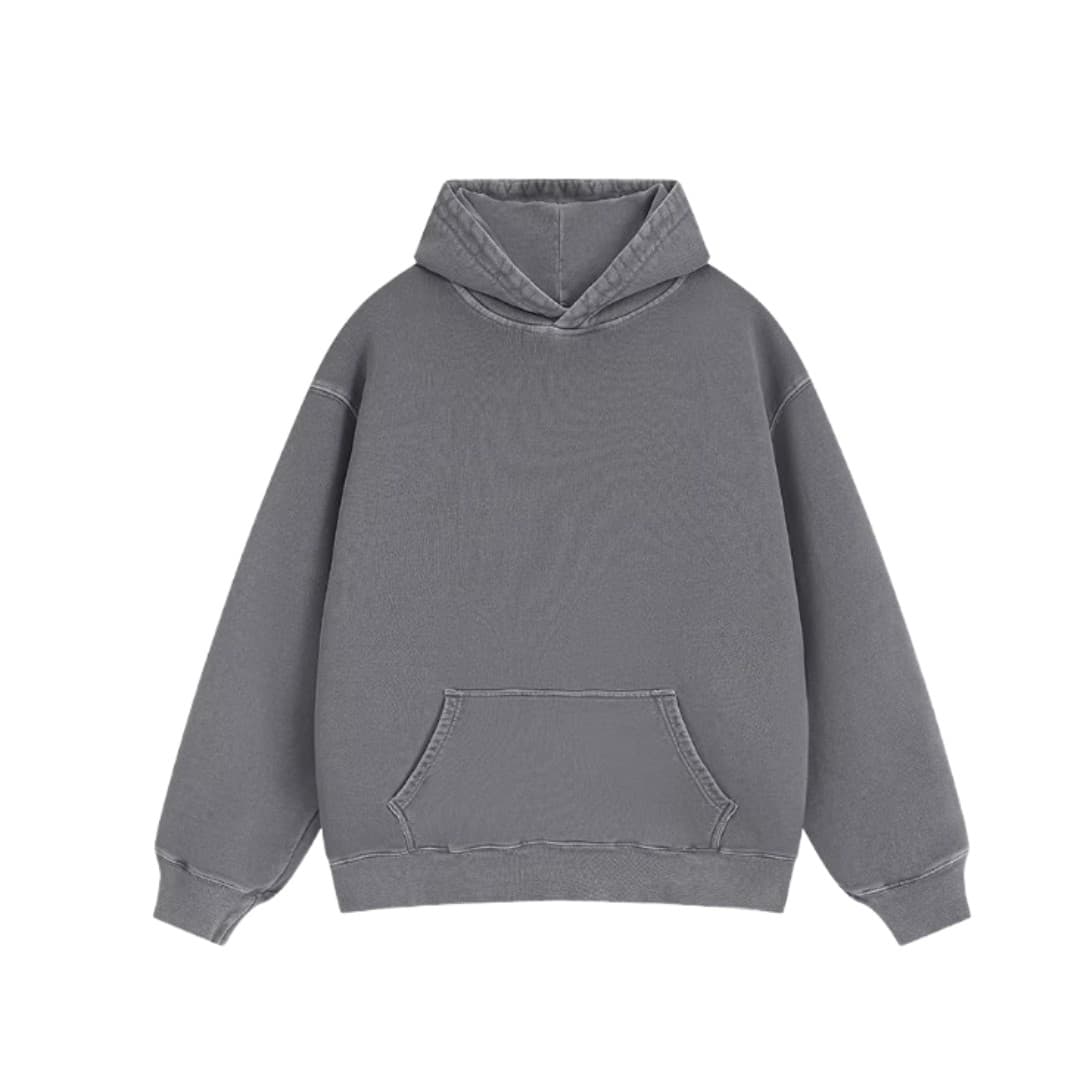 Stone Wash Pullover Hoodie (Unisex | Custom Logo Ready)