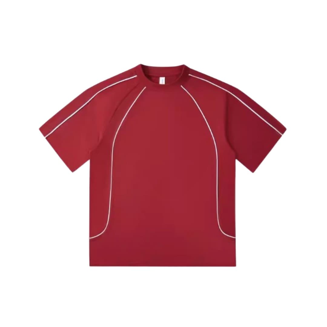 Contrast Panel Cotton T-Shirt (Unisex | Custom Logo Printing)