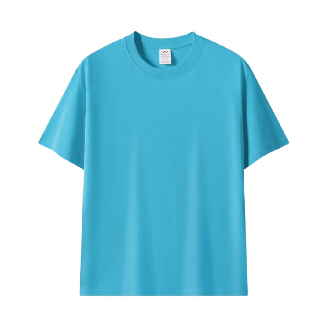 Classic Cotton Crew Neck T-Shirt (230gsm | Unisex | Adults & Kids Friendly | Custom Logo Printing)