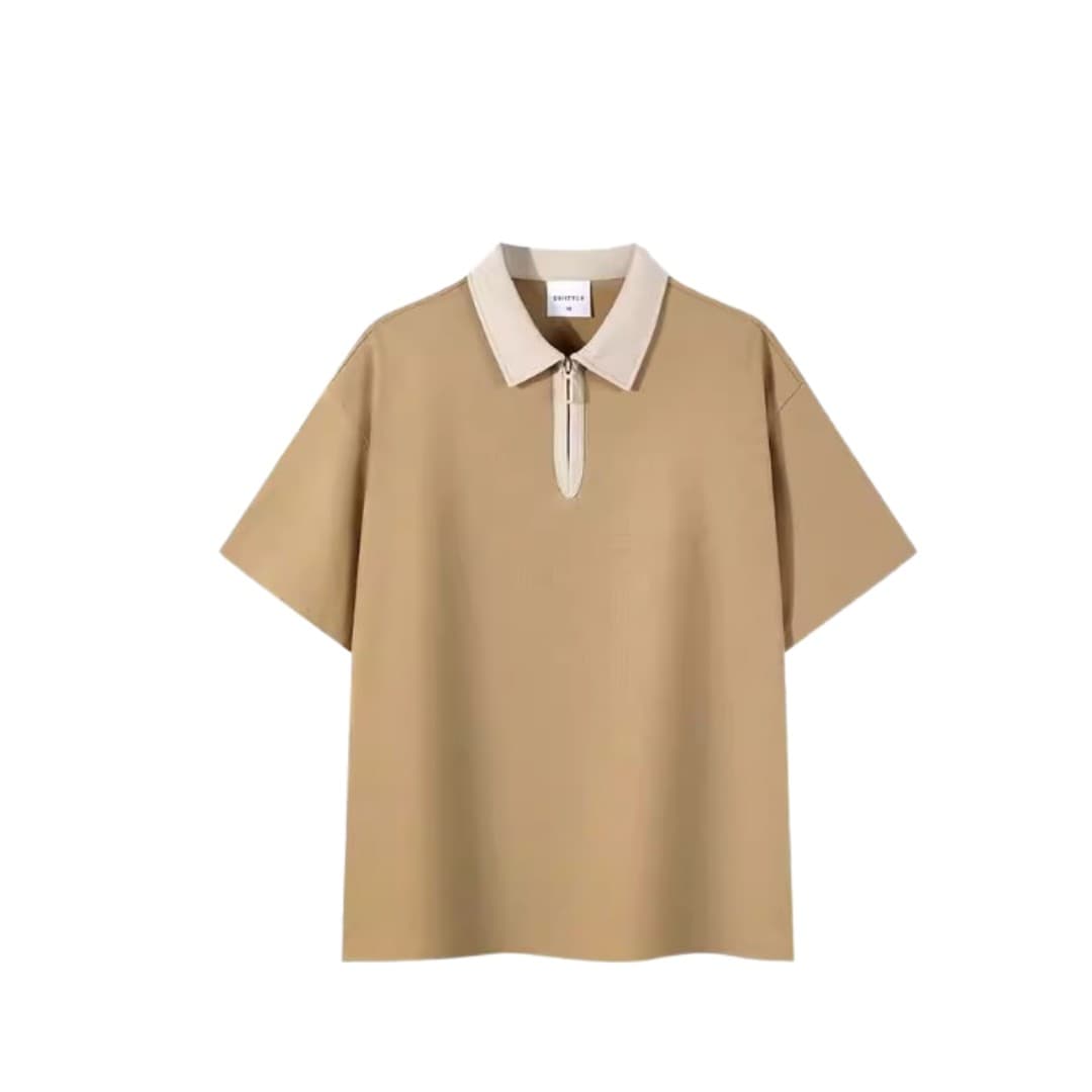 Unisex Smart-Casual Polo Pullover with Logo