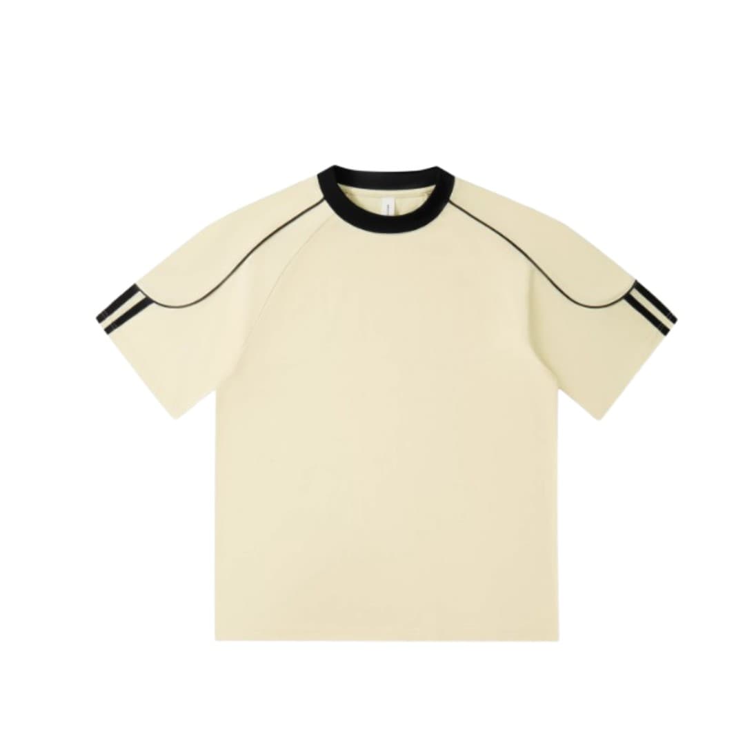 Custom Contrast Trim Raglan T-Shirt with Logo