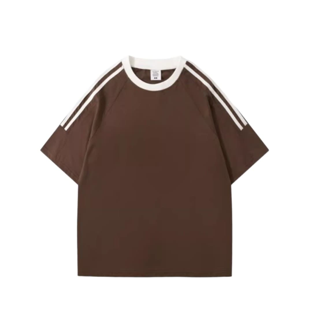 Custom Oversized Stripe Sleeve T-Shirt