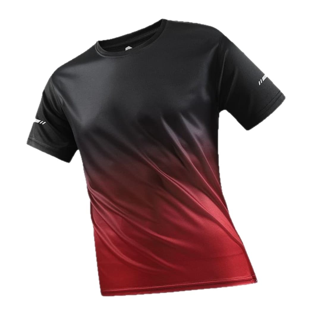 Gradient Dri-Fit Sports T-Shirt | Custom Logo Outdoor & Running Performance Tee