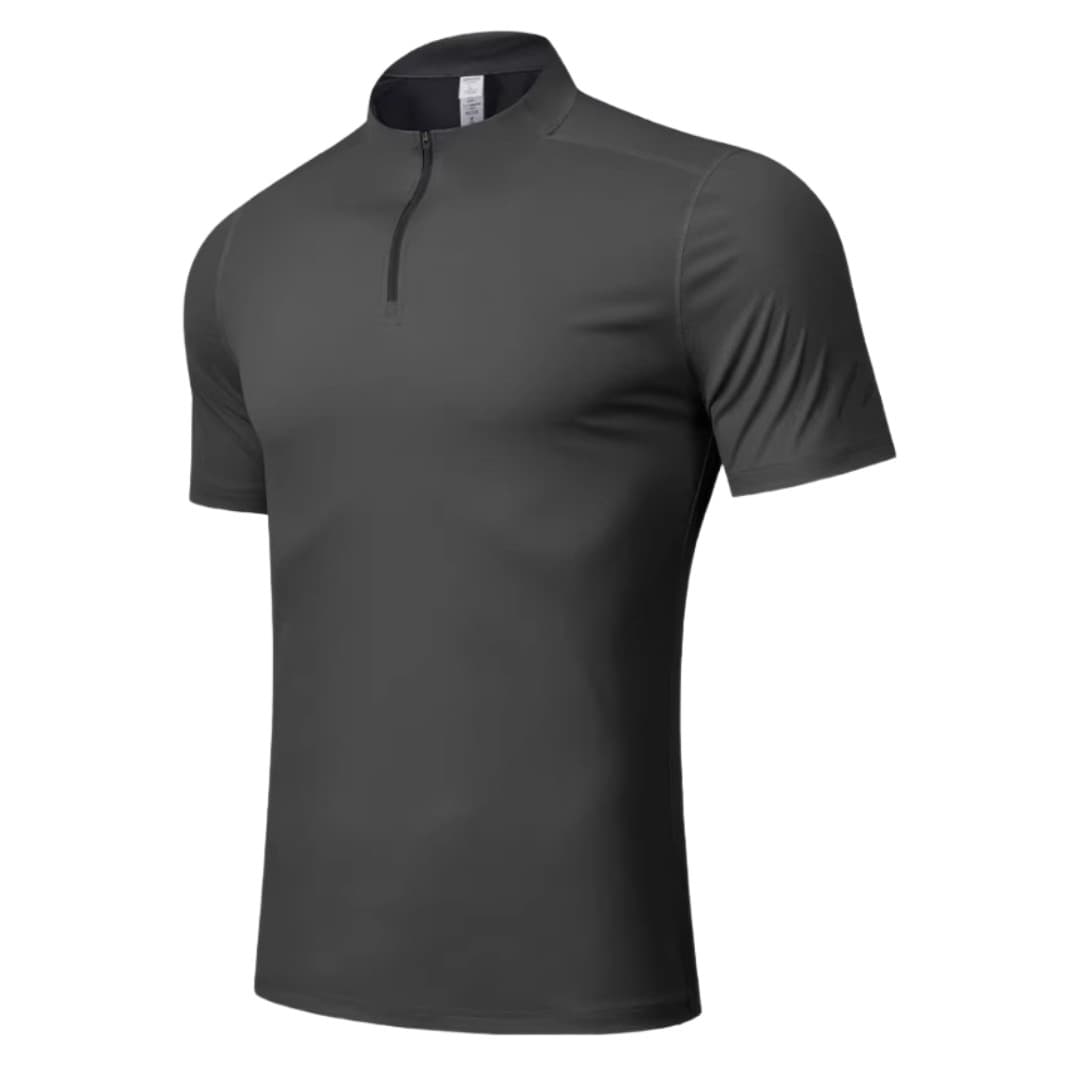 Half-Zip Performance Training T-Shirt | Custom Logo Corporate Sports & Running Tee