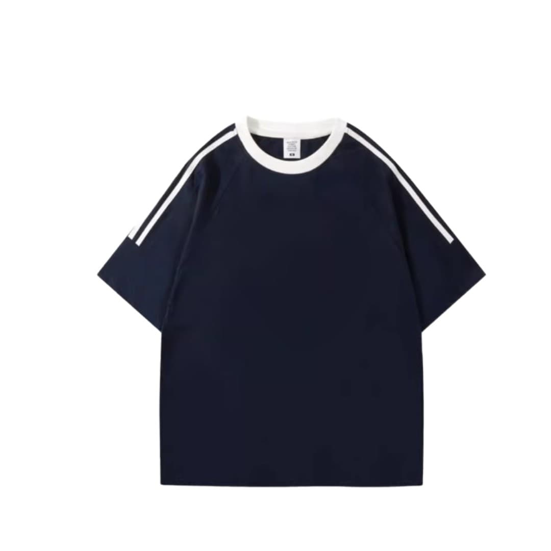 Triple-Stripe Casual Tee (Cooling Fabric)